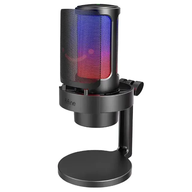 Microfone Condensador USB Rgb Fifine Ampligame A8