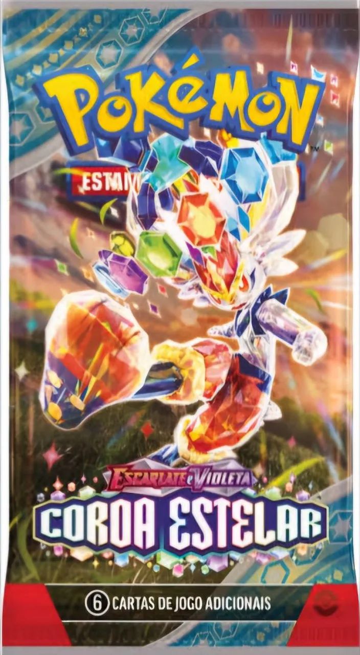 8 Boosters Pokémon TCG Coroa Estelar - Foto 2