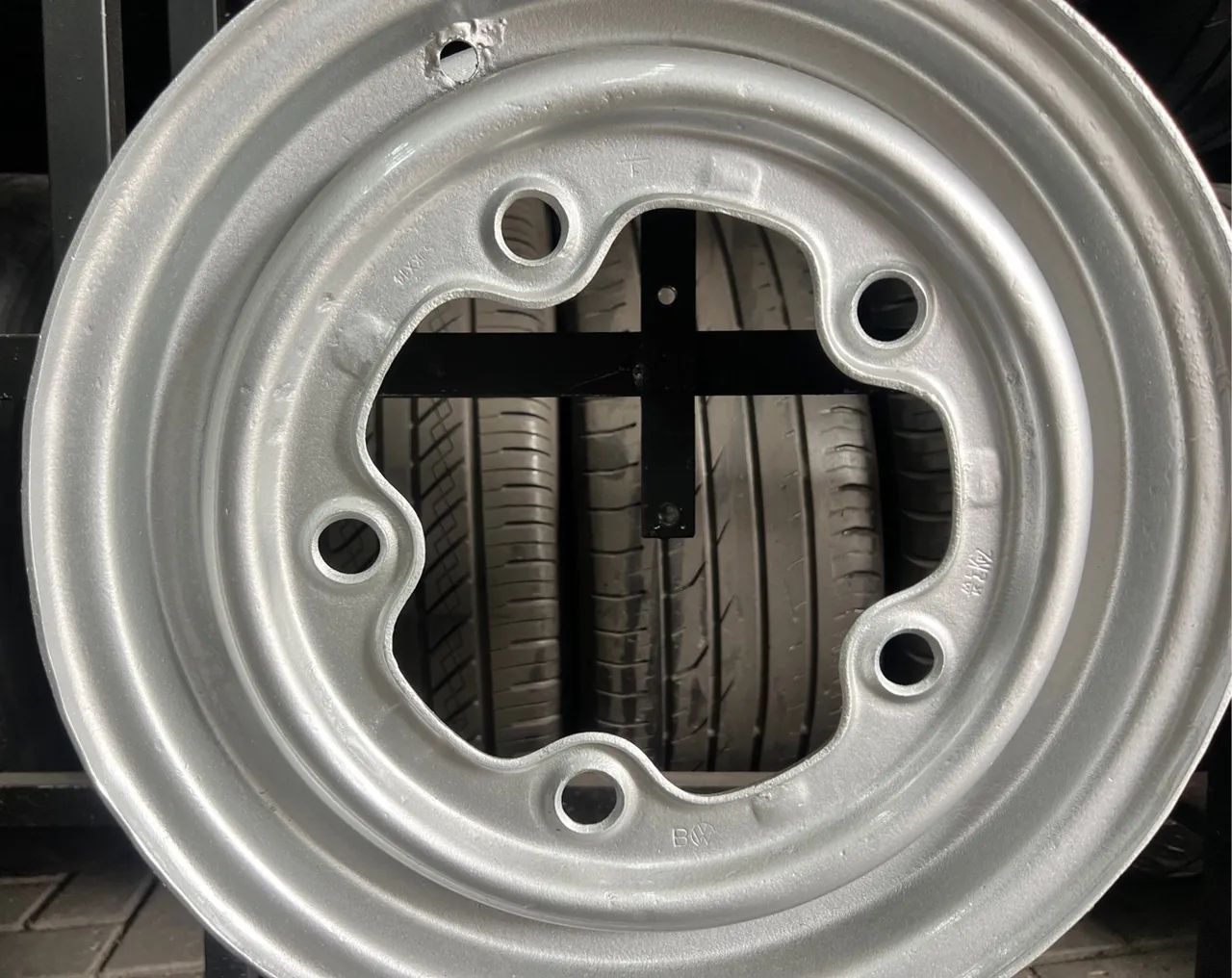 Roda de Ferro 14 Kombi Corujinha Fusca Karmann Ghia 5x205 / Roda Kombi ...