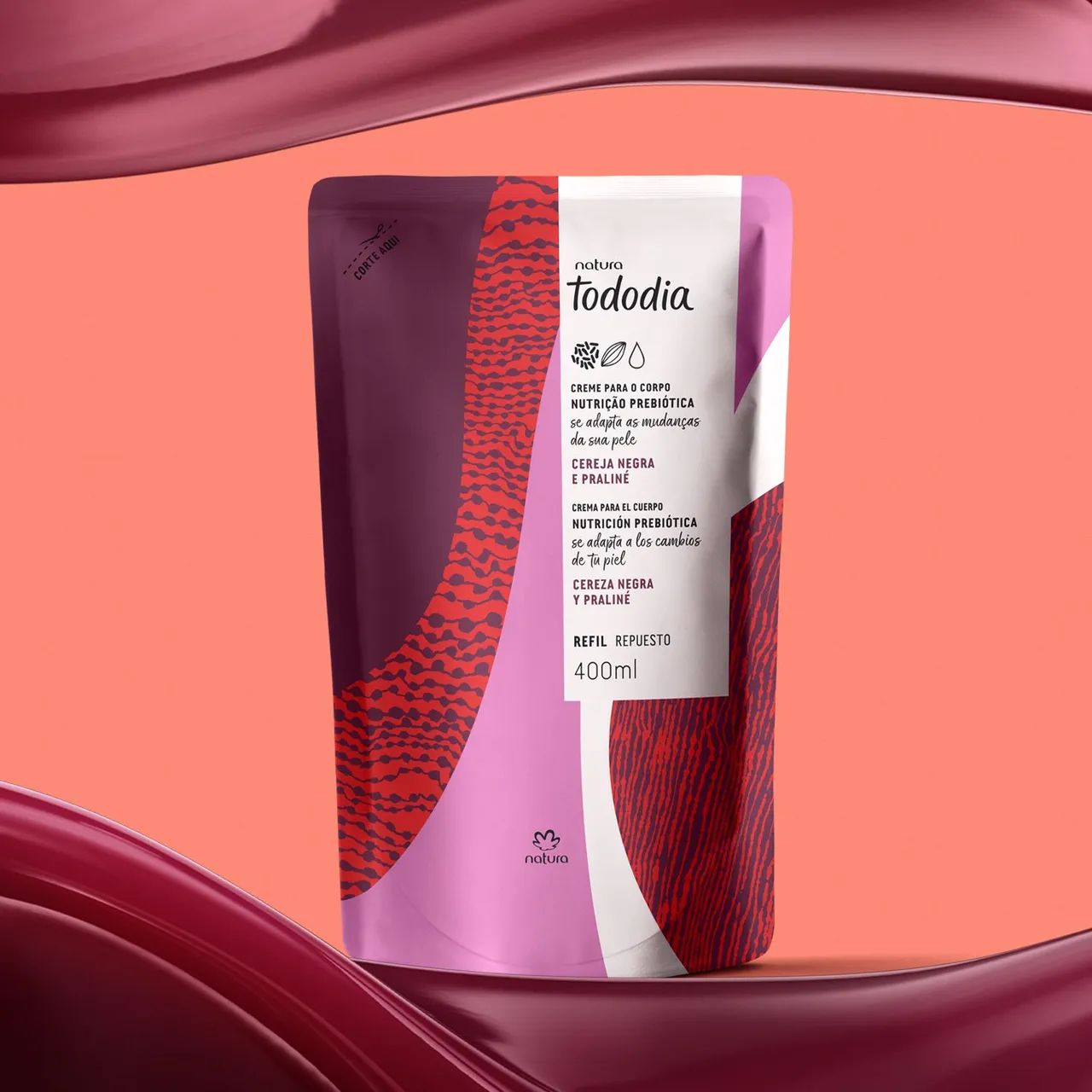 Refil hidratante Tododia Natura 400ml