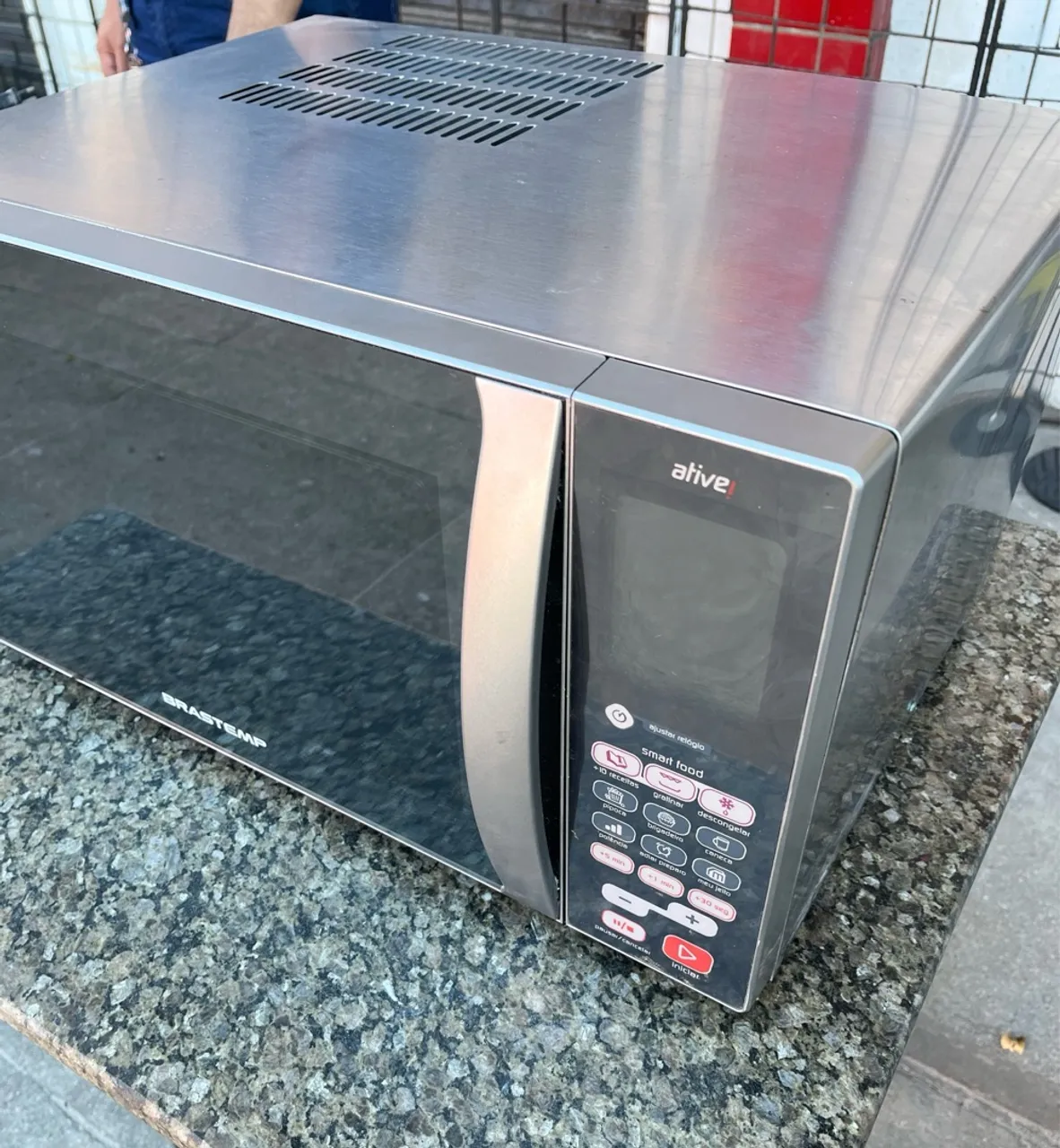 Microondas Brastemp Inox Espelhado (oportunidade)
