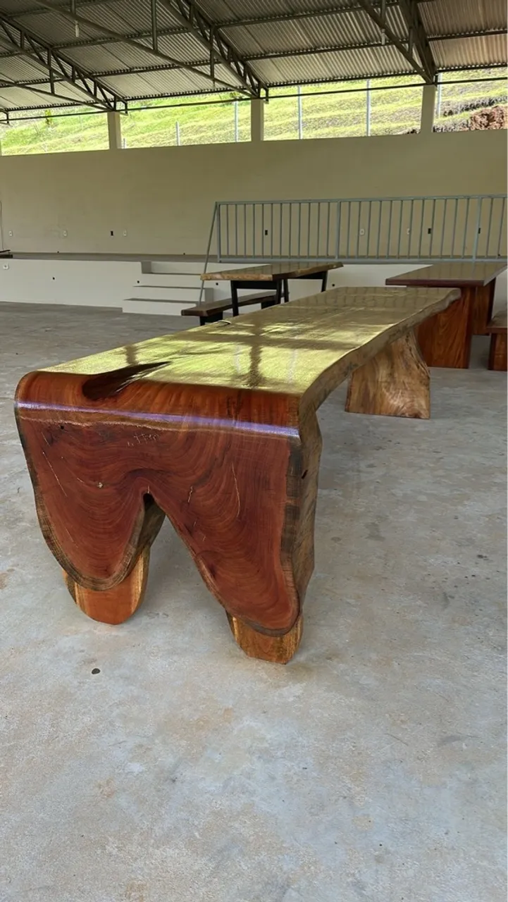 Mesa cascata de madeira rústica