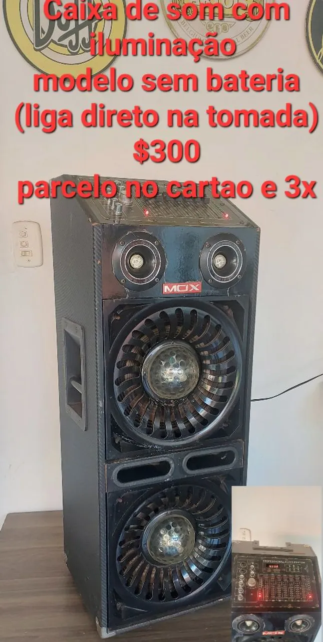 Caixa de Som com Iluminação