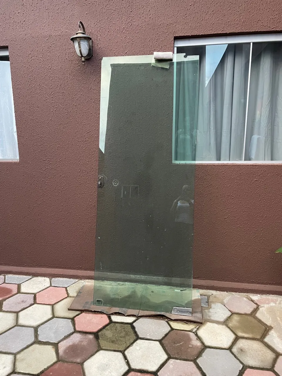 Vendo folha de porta de vidro