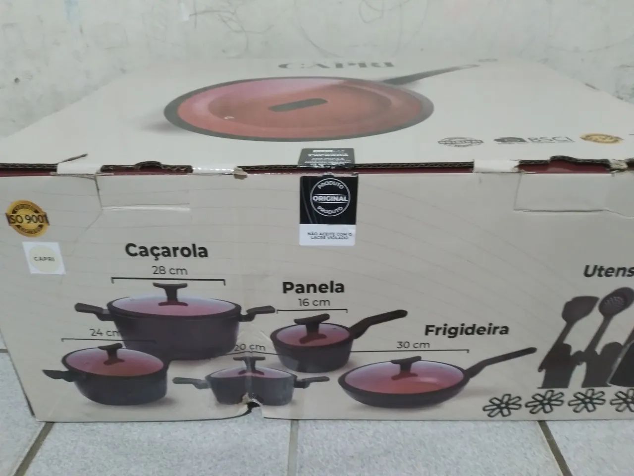 Kit 10 Panelas com cerâmica, antiaderente, pintura termo resistente, exterior de alumínio. - Foto 3