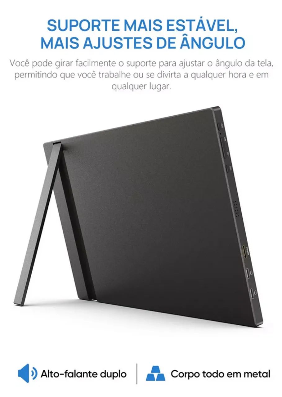 Monitor Portátil Arzopa 17,3? FHD IPS 1080p - HDMI e USB-C Modelo A1M - Foto 4