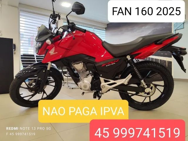 cg 160  2026  não paga ipva