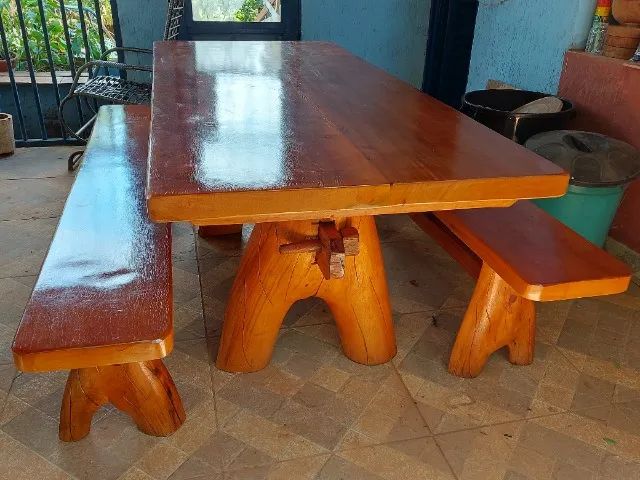 Mesa Rústica Perfeita para Reuniões em Família - Aproveite em 12x - Foto 6