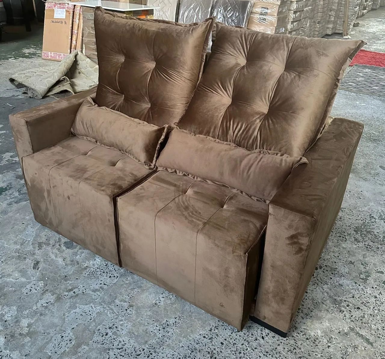 Sofá Reclinável 2 Lugares Conforto e Elegância