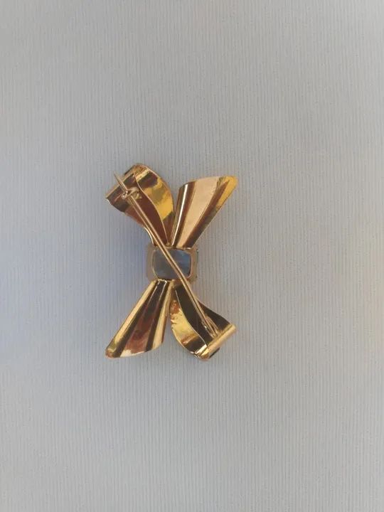 Broche Laço 18k Víntage - Foto 3