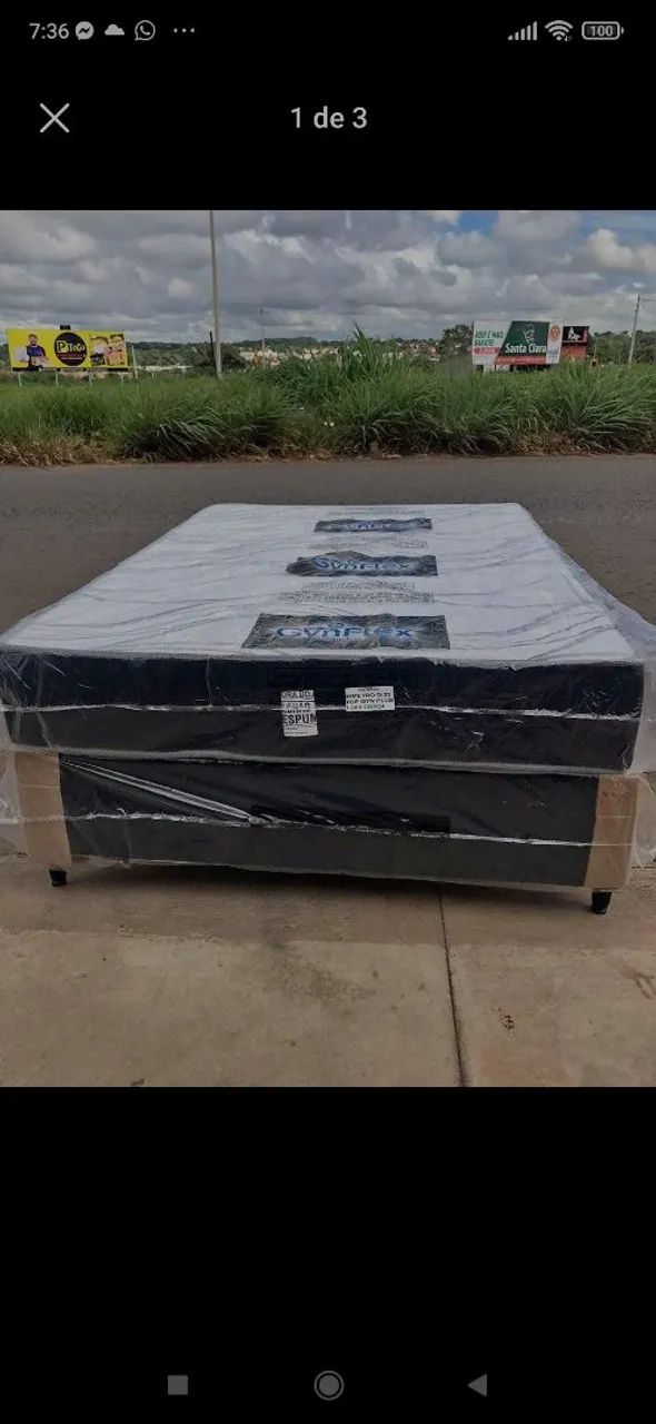 Cama Box Casal Gynflex