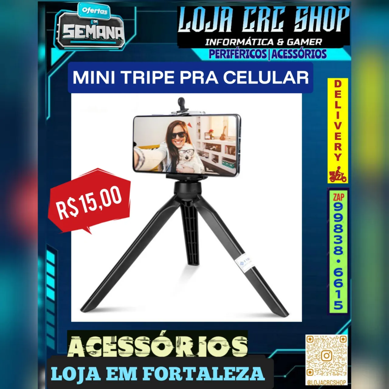 Mini Tripé para Celular