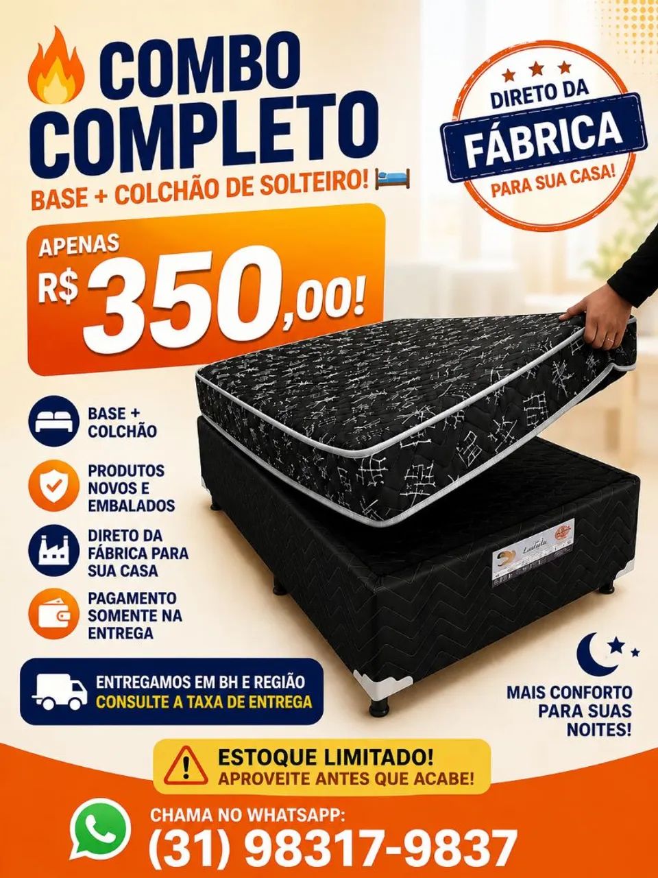 BASE MAIS COLCHÃO 