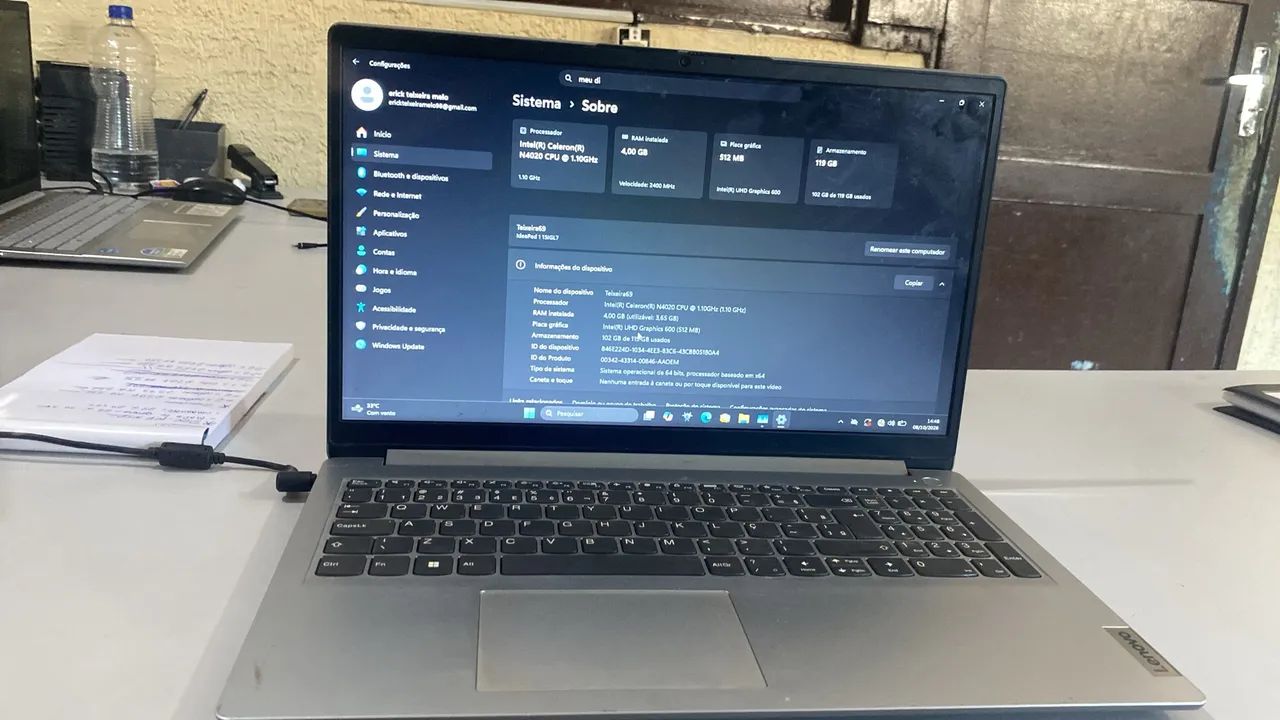 Notebook Lenovo ideapad inter celeron  - Foto 4