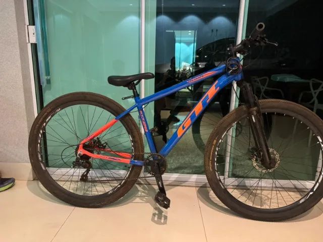 Bike aro 29 azul    seminova 