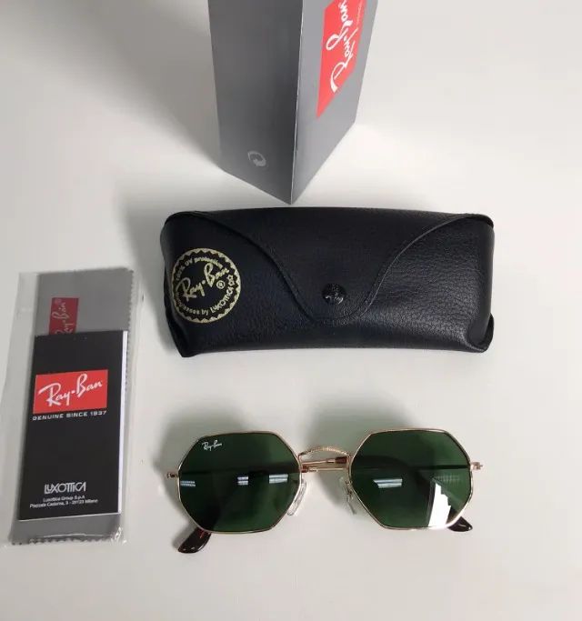 óculos de sol ray ban octagonal g15 - Foto 3
