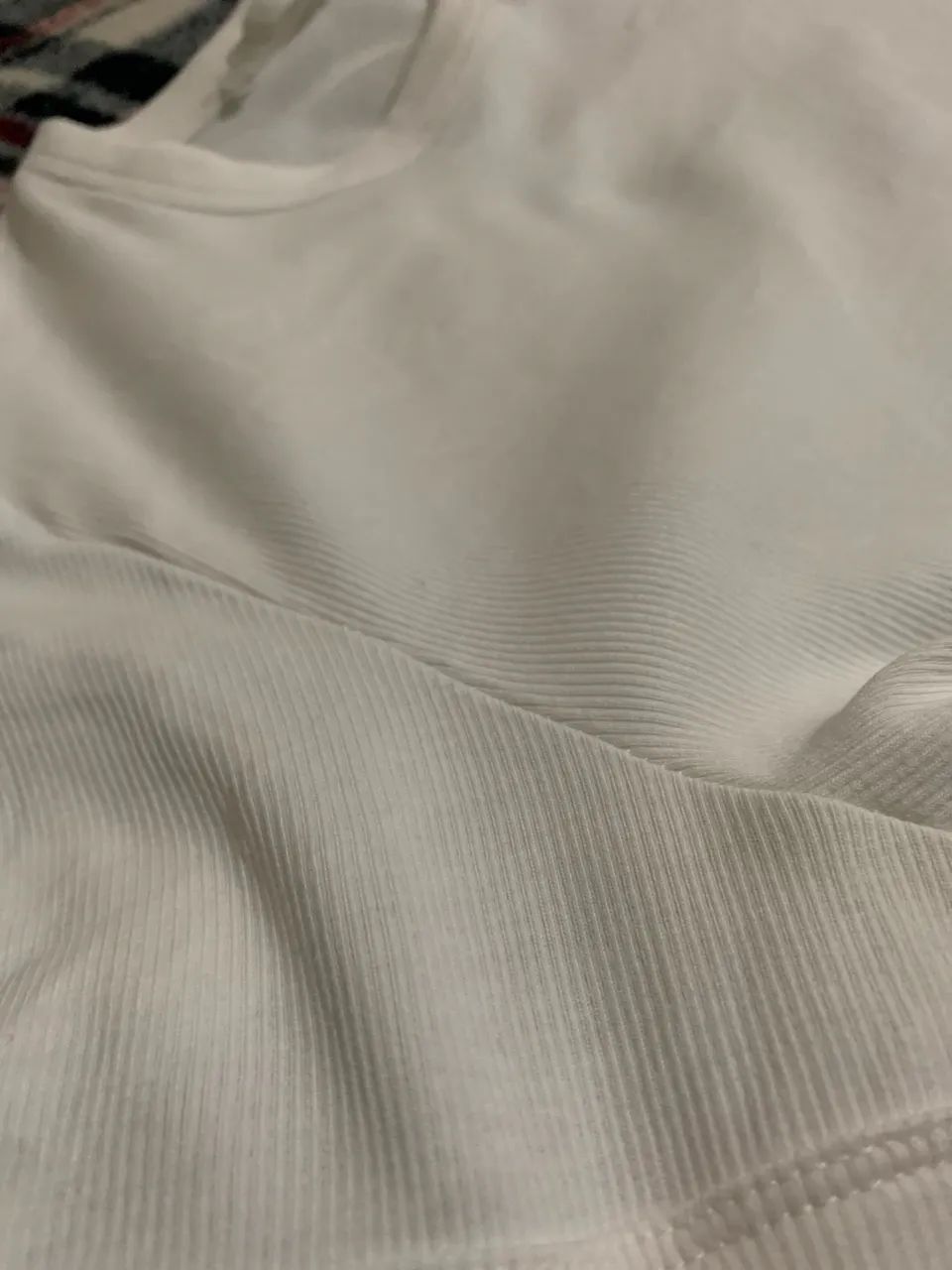 Camiseta Canelada Branca - ZARA - Foto 4
