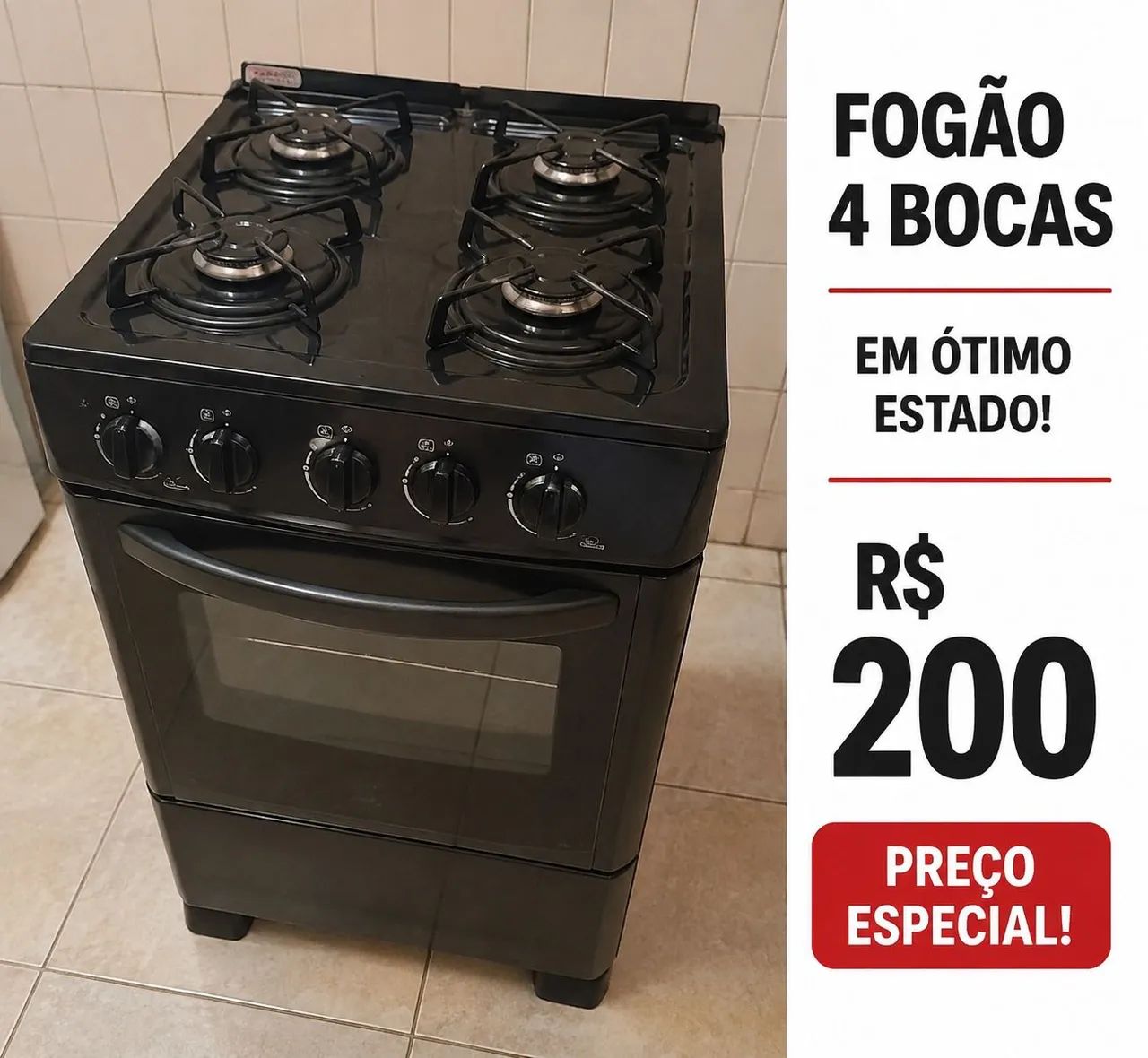 Fogão 4 boca