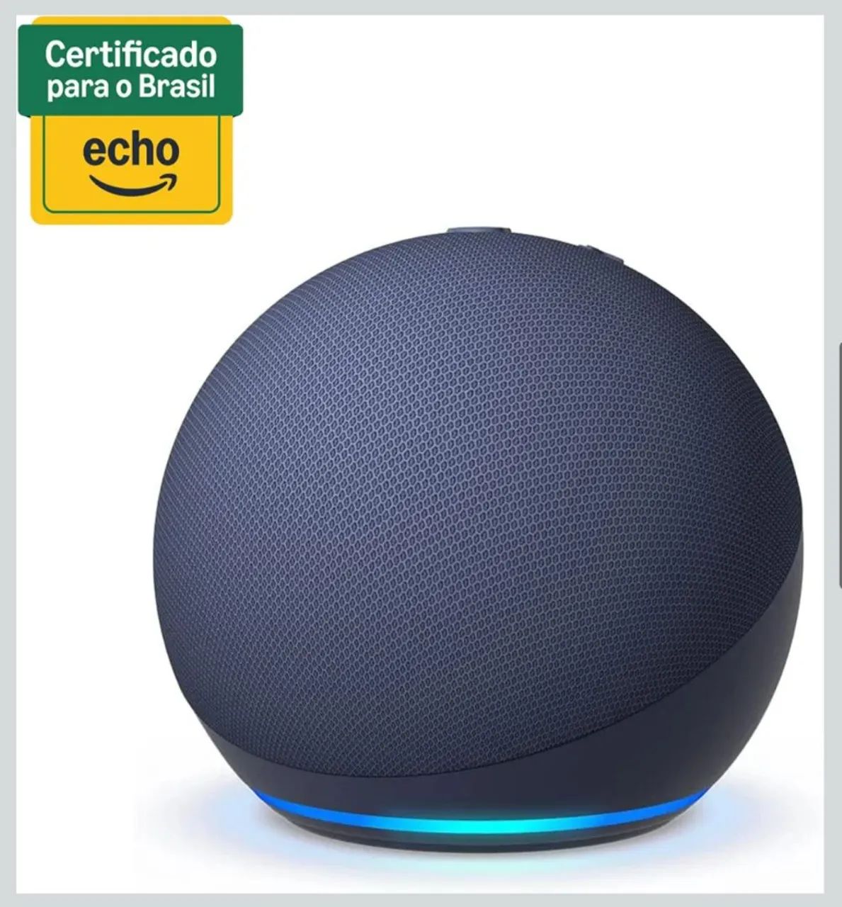 Alexa Echo Dot 5 Geração Azul - 10 meses garantia,  - Foto 3