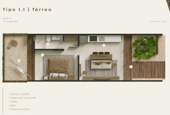 PLANTA 68m²