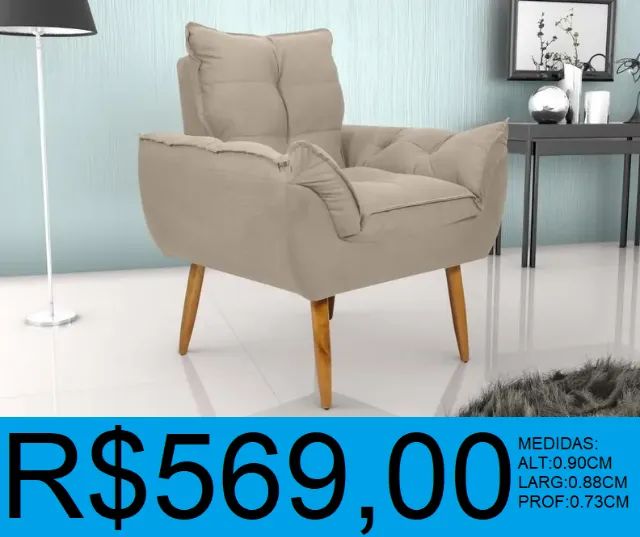 Poltrona - toquio- compre hoje e receba em até 72 horas  - Foto 2