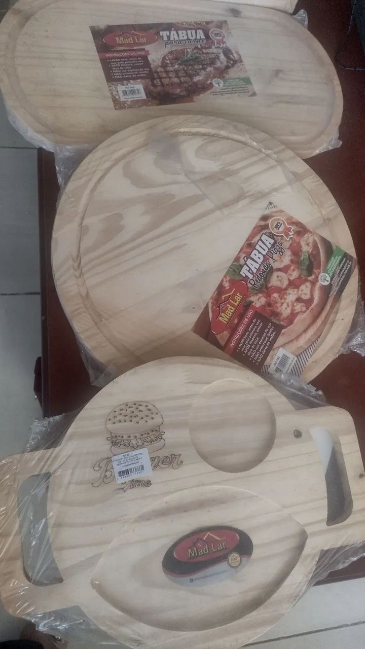 Tábuas e bandeja