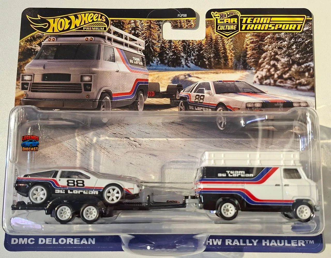 Hot Wheels DMC Delorean Team Transport - Premium