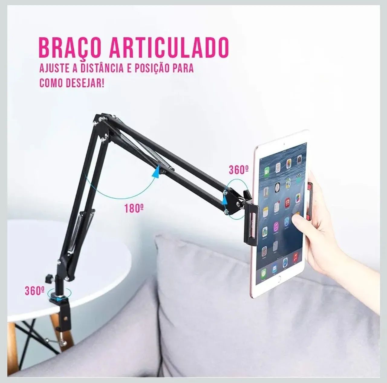 Suporte celular tablet microfone  - Foto 3