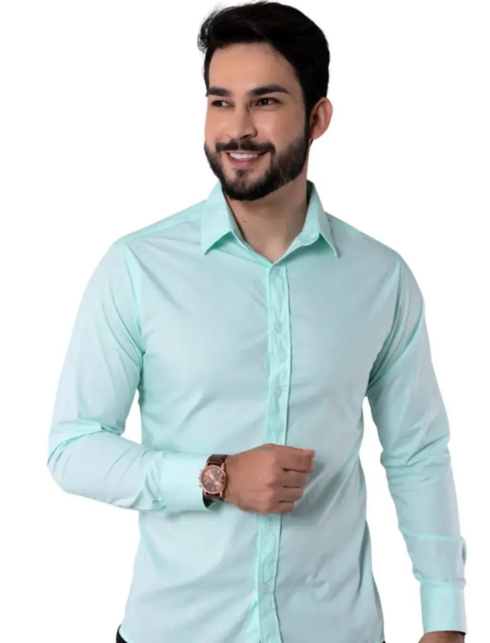 Camisas manga longa slim - Foto 4