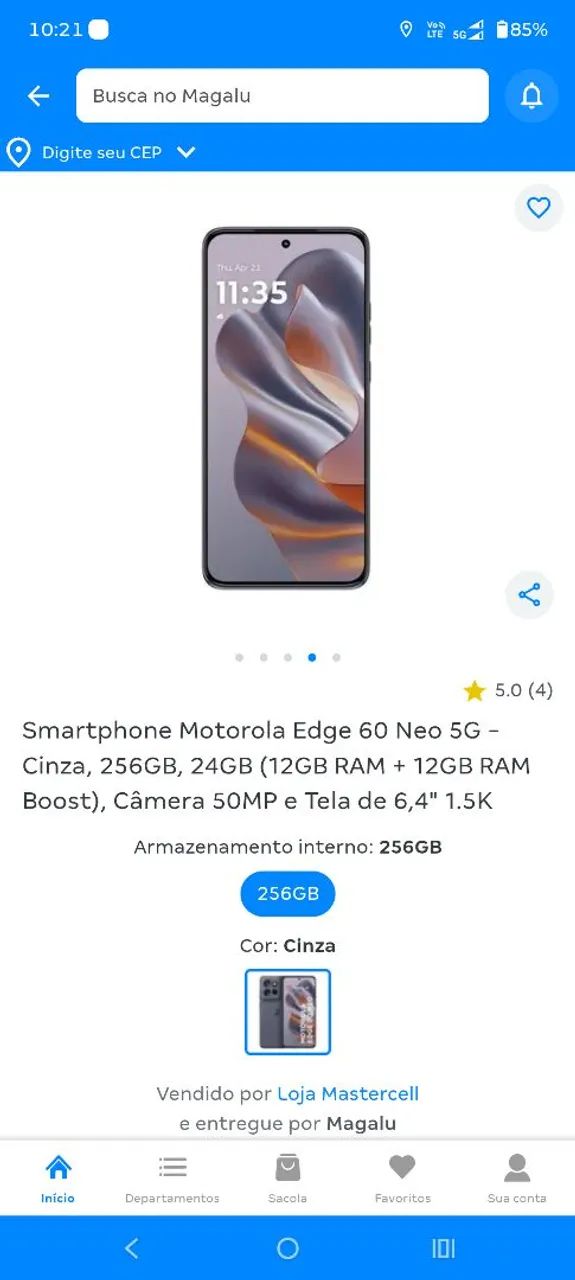 Celular 3 meses de uso 