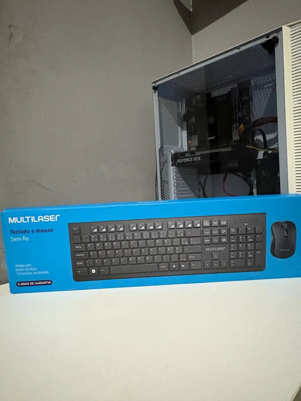 TECLADO E MOUSE SEM FIO - Foto 2