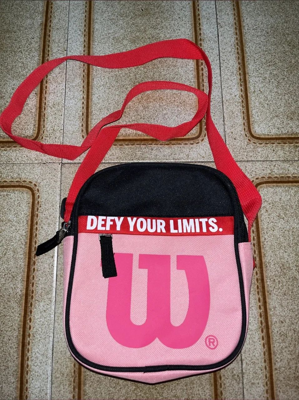 Bolsa Shoulder bag Wilson rosa e preta