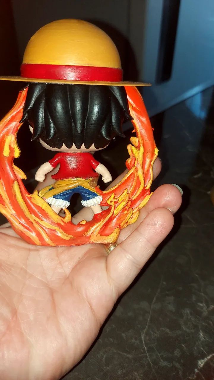 Kit bonecos onepiece (Luffy e Chopper) em 3D - Foto 3