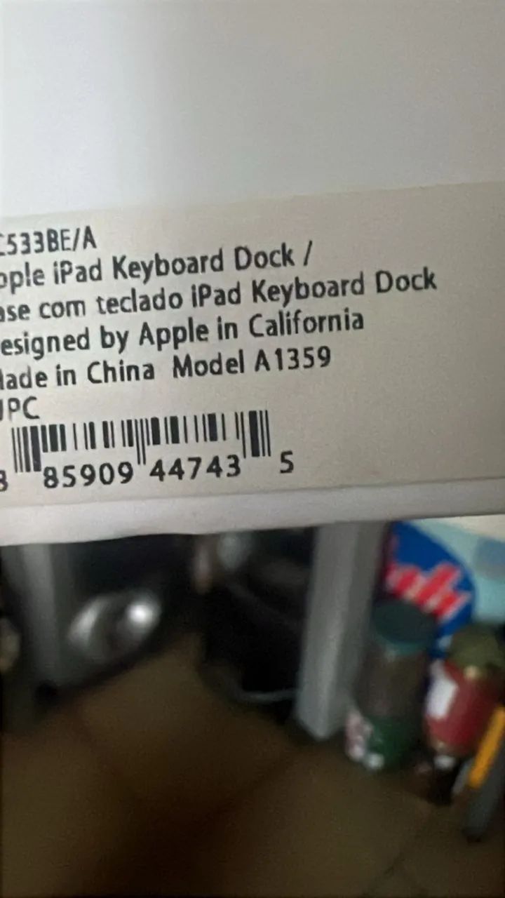 Teclado Dock Apple Ipad 30 Pinos A1359 100% Original Branco (Usado) - Foto 4