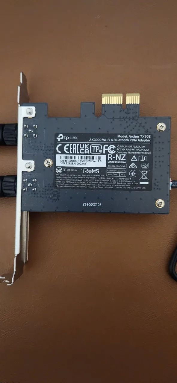 Placa de Rede PCIe TP-Link Archer TX50E Wi-Fi 6 + Bluetooth 5.0 - Foto 3