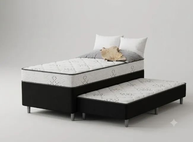 Oferta! Cama Box De Solteiro com Auxiliar Novo