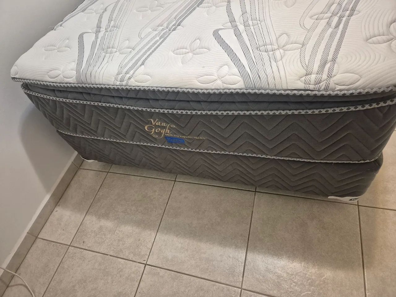 Cama Box Casal PROBEL Molas Ensacadas - Van Gogh - 1,88x1,38 - Foto 2