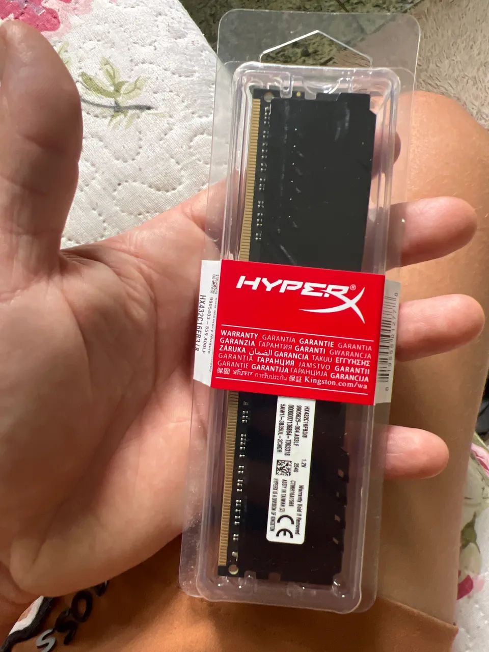  memória RAM Kingston HyperX Fury, modelo DDR4. - Foto 2