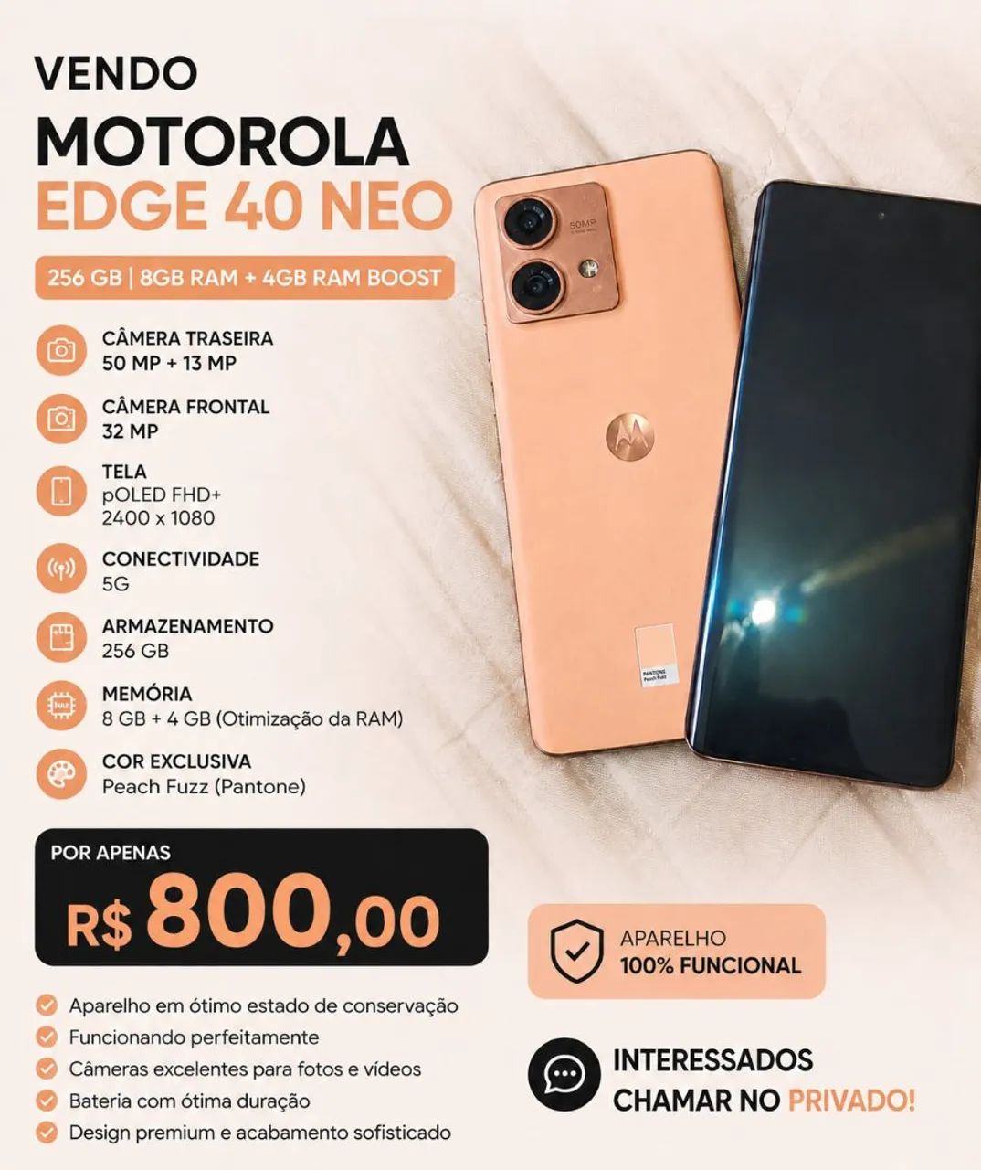 Célula Edge 40 neo usado 