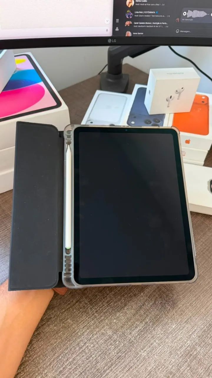 iPad Air M1 256GB 11 Polegadas + Pencil Goojodoq - 4 Meses De Garantia - Entrega Gratuita - Foto 5