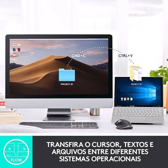 Mouse sem fio Logitech Mx Master 3s com conexão Bluetooth edição bluetooth  - Foto 5