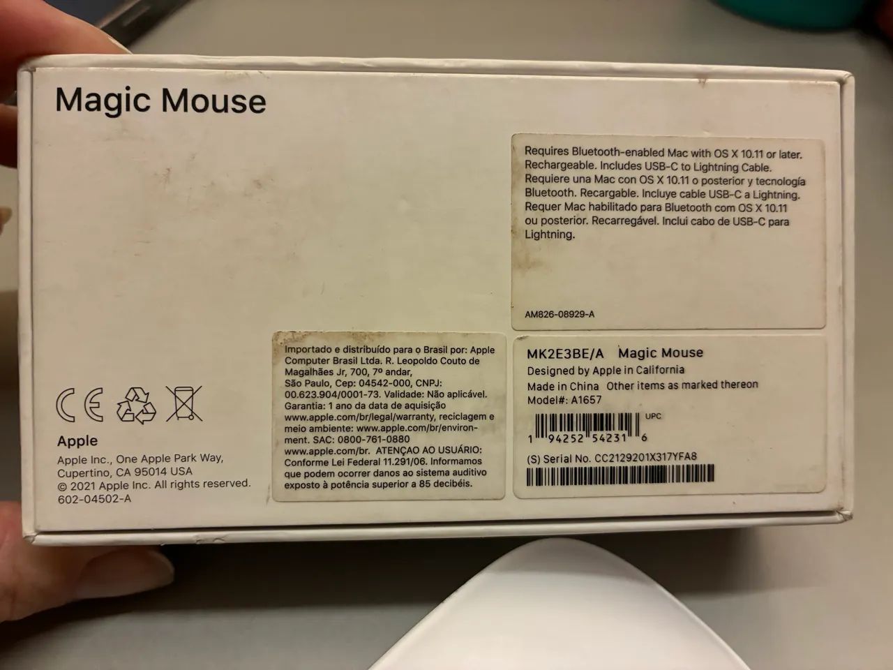 Magic Mouse 2, novíssimo com caixa, todas funções funcionando  - Foto 2