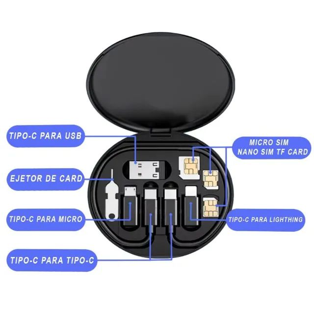 Kit com Estojo de Adaptadores Tipo-C - Foto 4