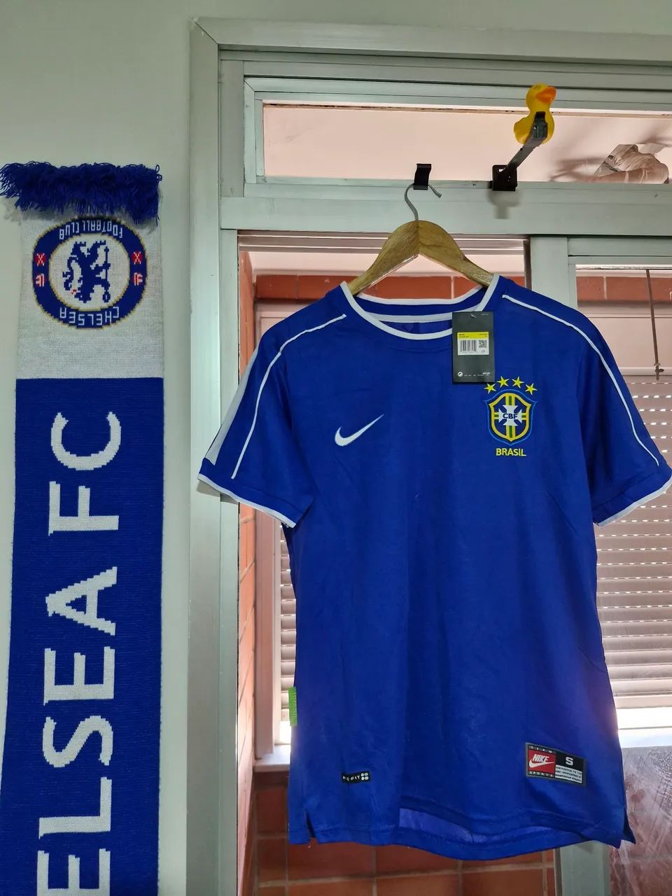 camiseta brasil 98 azul