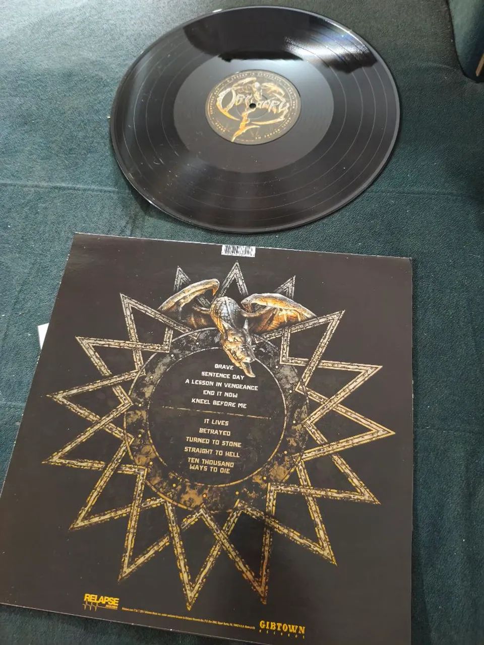 ?[AUTOGRAFADO] Vinil LP Obituary - Obituary (2017) - Relapse Records - Foto 2