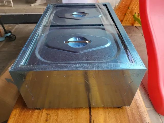 Rechaud Salada 2 Cubas de 1/2 em aço 403 - Ibet - Foto 3