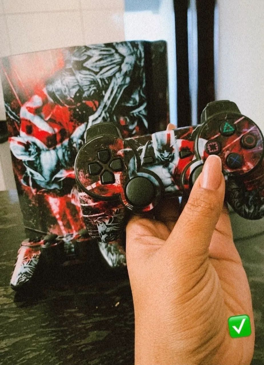 PS3 slim com mais de mil jogos  NÃO ACEITO TROCAS SEM VOLTA  - Foto 2