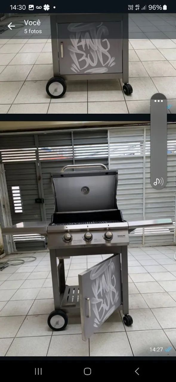 Churrasqueira a gás em inox - Foto 3