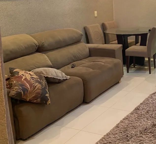 Sofá retrátil e reclinável 2,5 m