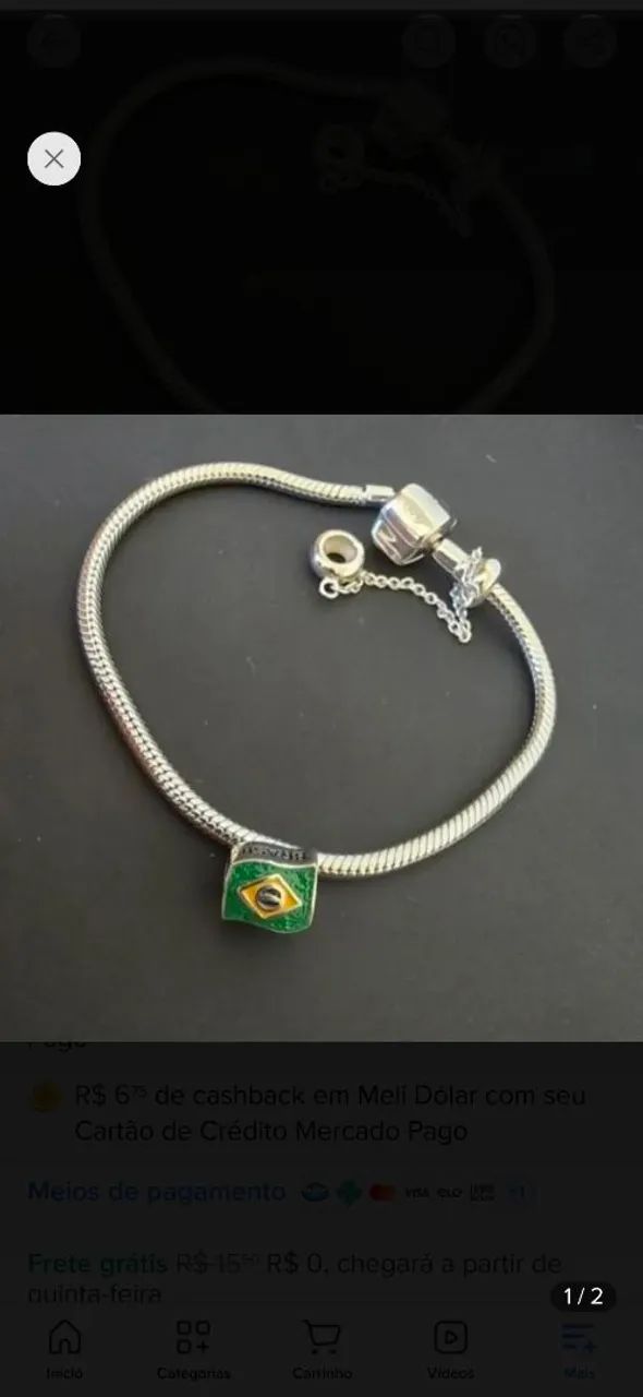Pulseira Life Bandeira Brasil